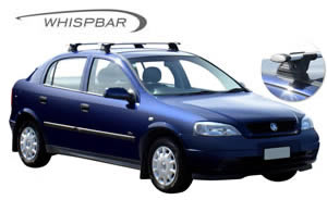 Yakima Whispbar roof racks Holden Astra TS